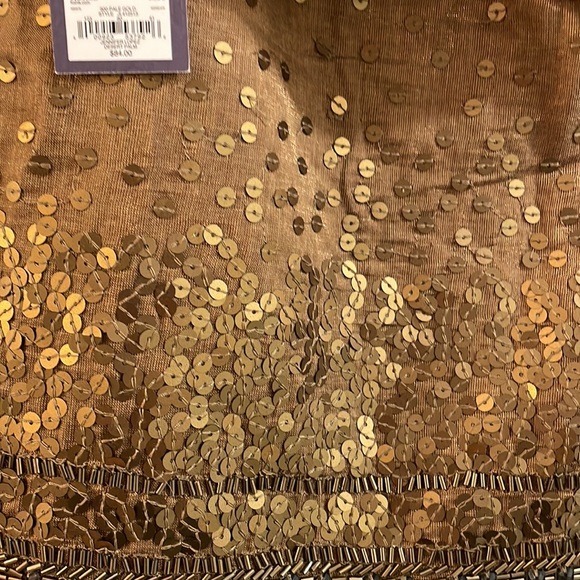 Jennifer Lopez NWT  bronze sequin skirt 8 - Picture 10 of 10